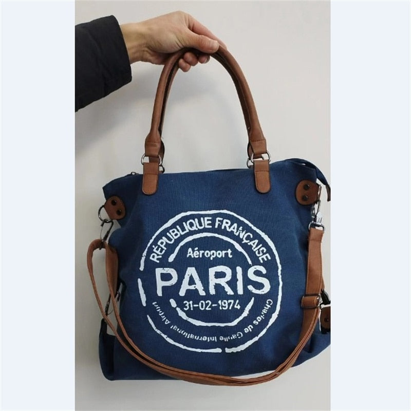Printed Letters Shoulder Bags Large Size Capacity